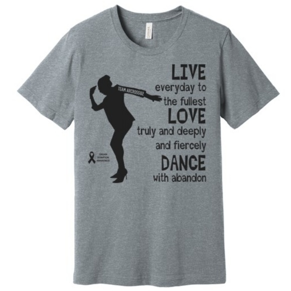 5⭐ Unisex Dance TEAM ARCROSS82 Black Print Tee - Picture 4 of 7